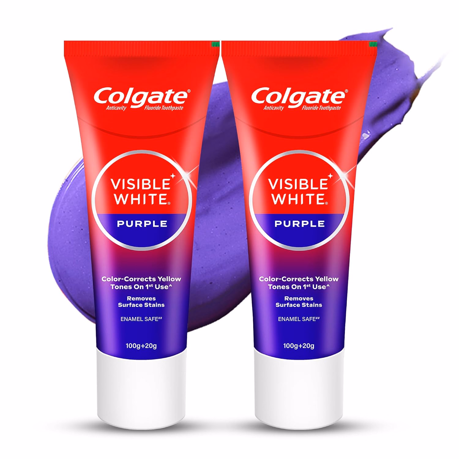 Colgate - Visible White - Purple - Toothpaste for Teeth Whitening