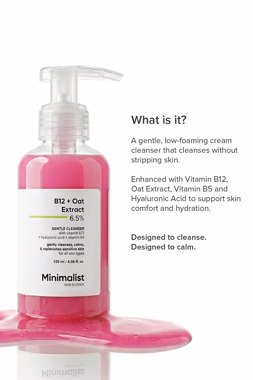 Minimalist - B12 + Oat Extract 6.5% - Gentle Cleanser