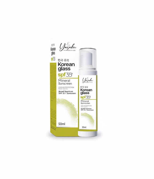 YASAKU - KOREAN GLASS - SPF35+ - MINERAL SUNSCREEN