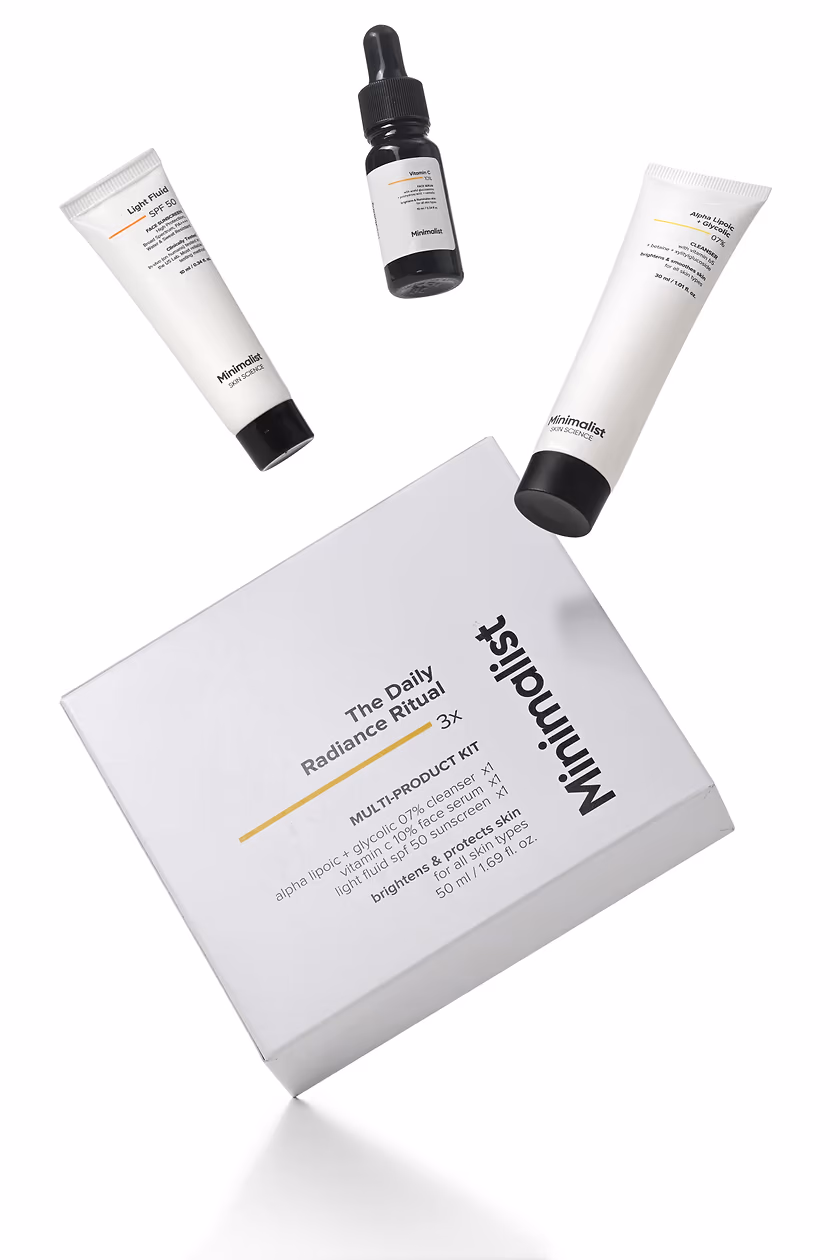 Minimalist - The Daily Radiance Ritual - 3x - Multi-Product Kit