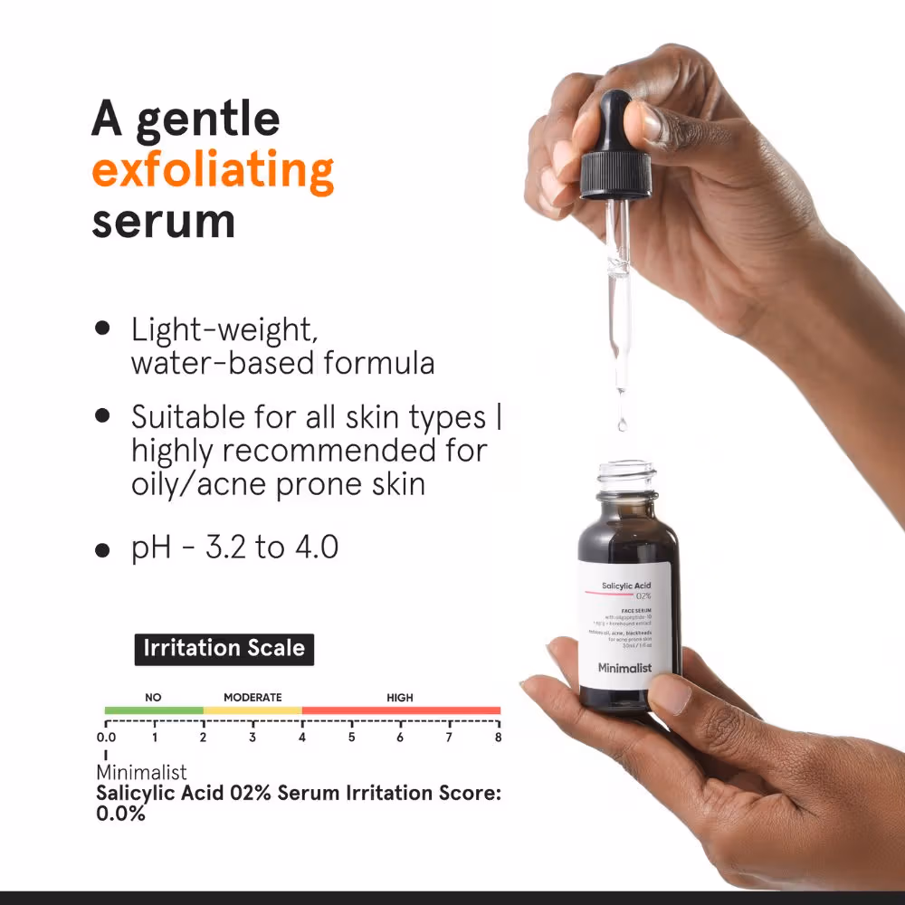 Minimalist - 2% Salicylic Acid - Face Serum - Blackheads & Whiteheads