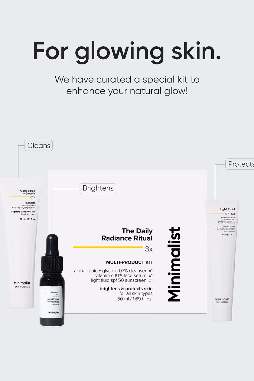Minimalist - The Daily Radiance Ritual - 3x - Multi-Product Kit