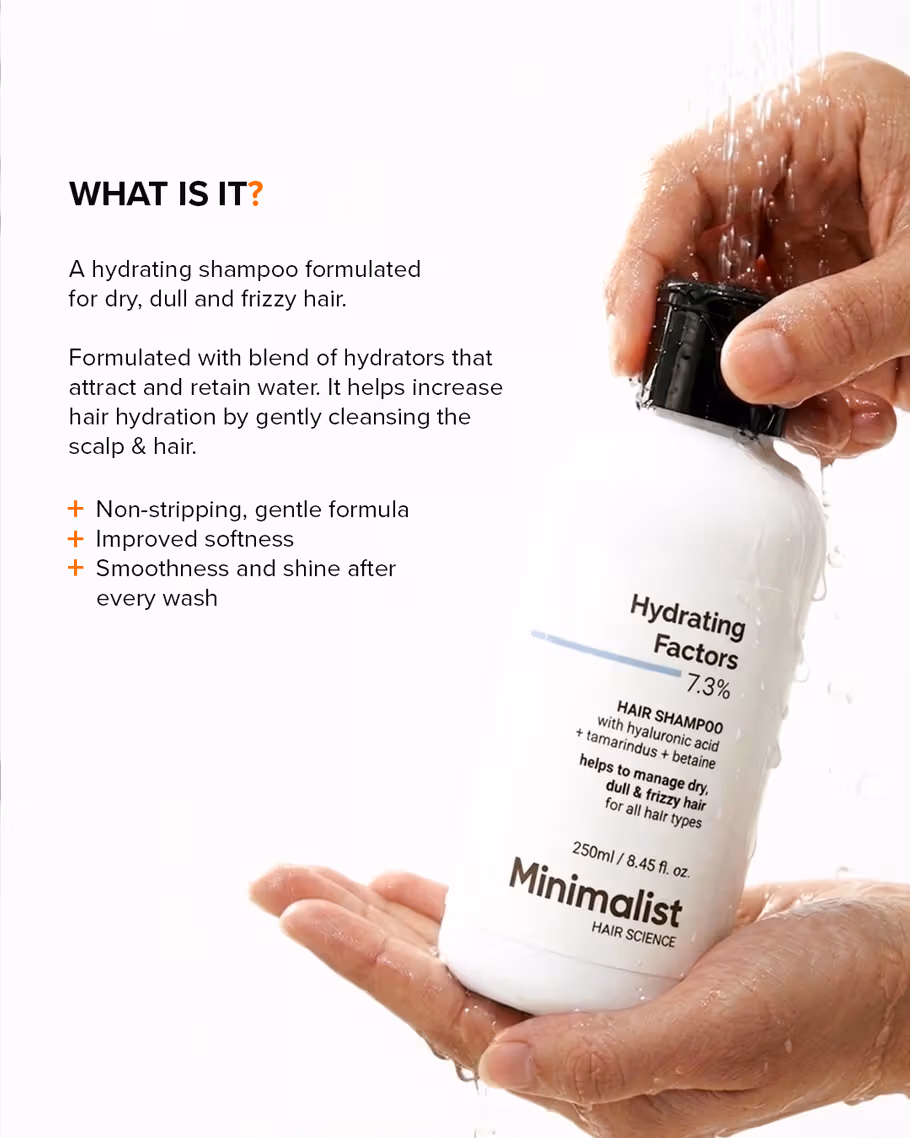 Minimalist - Hydrating Factors 7.3% - Hair Shampoo