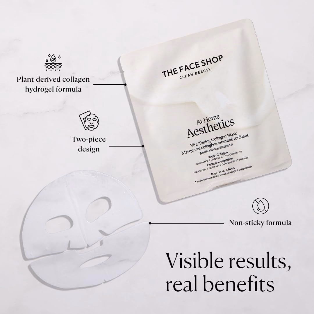 The Face Shop - Korean Hydro - Gel Sheet Mask - Vegan Collagen