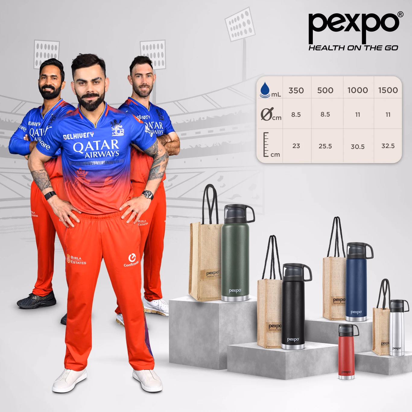 Pexpo - Fererro - Stainless Steel Water Bottle