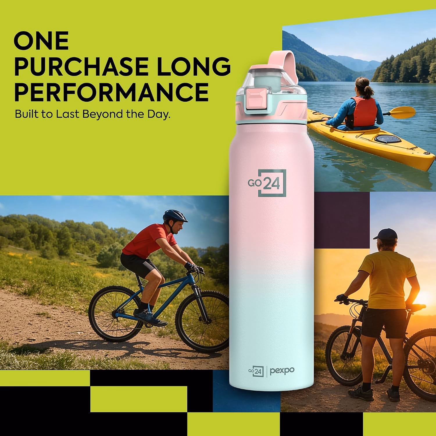 Pexpo - Amaze - Hot & Cold - Insulated Stainless Steel - Water Bottle