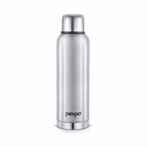 Pexpo - Extreme Thermos - Water Bottle - Hot & Cold Flask with Jute Bag