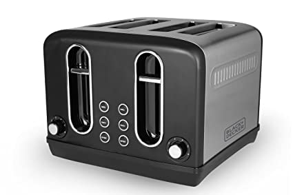 Black+Decker - Pop Up Toaster - 4 Slice Stainless steel