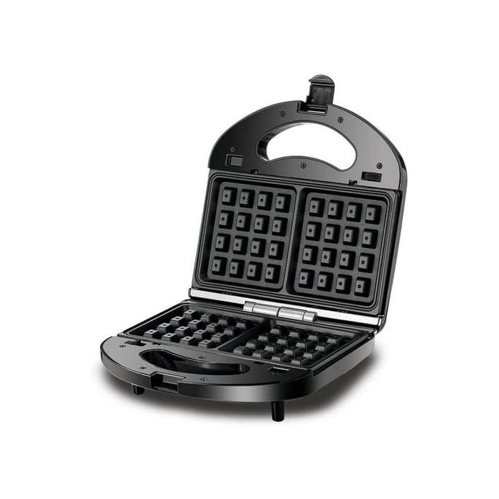 Black+Decker - 3-in-1 Multiplate Sandwich - Grill & Waffle Maker
