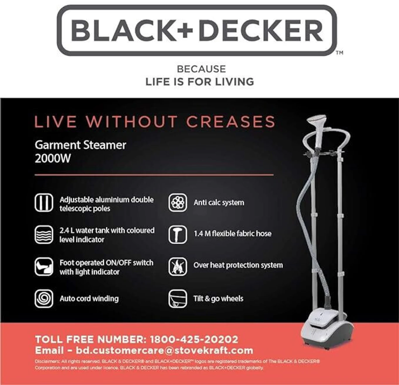 Black+Decker - Garment Steamer