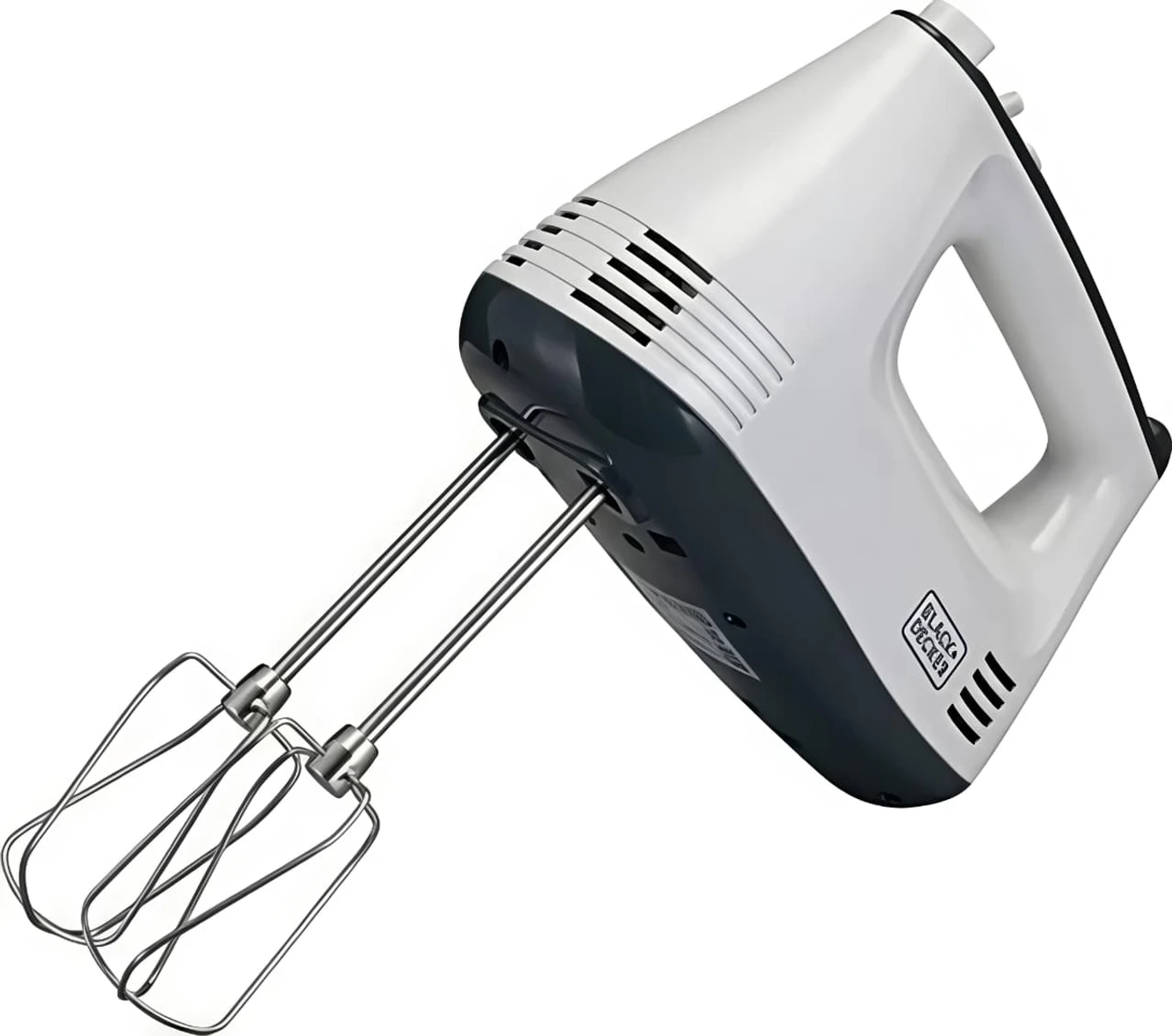 Black+Decker - White Hand Mixer - Hand Blender & Egg Beater for Cake Baking