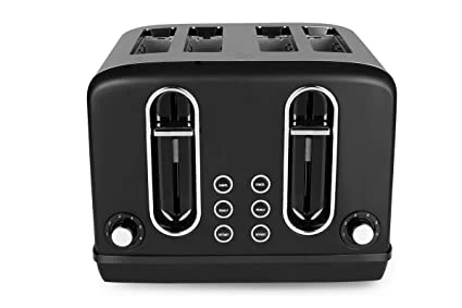 Black+Decker - Pop Up Toaster - 4 Slice Stainless steel