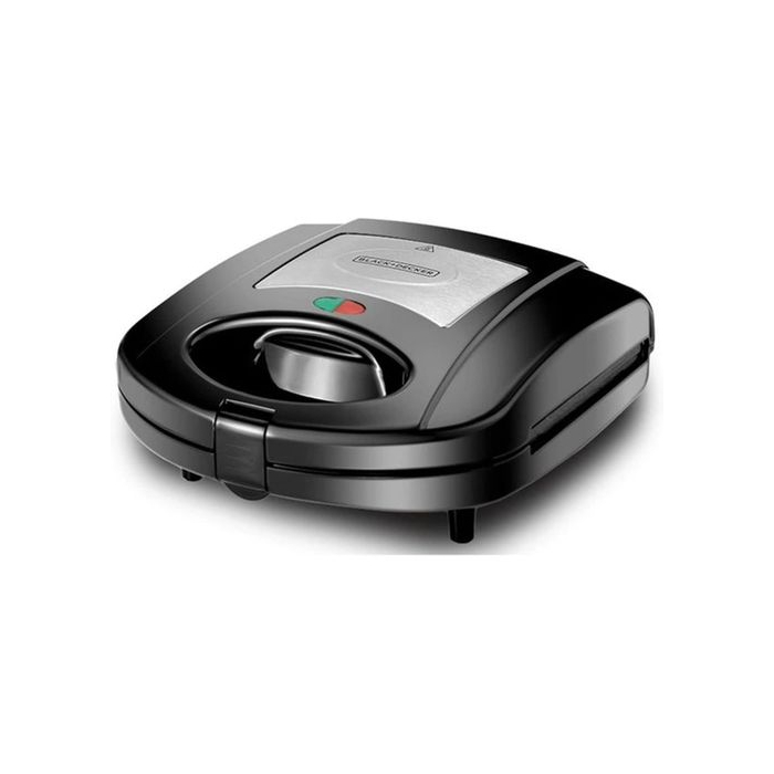 Black+Decker - 3-in-1 Multiplate Sandwich - Grill & Waffle Maker
