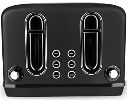 Black+Decker - Pop Up Toaster - 4 Slice Stainless steel