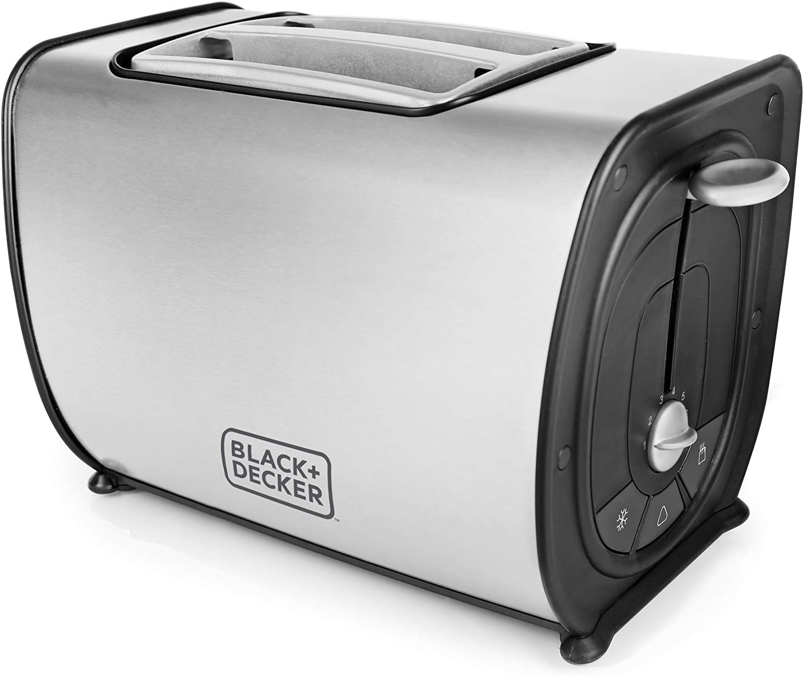 Black+Decker - 2 Slice Stainless Steel - Pop-up Toaster