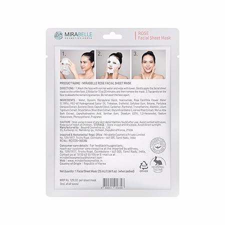 Mirabelle - Rose - Sheet Mask