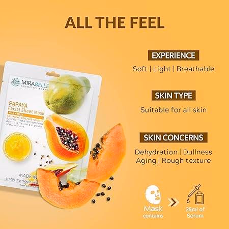 Mirabelle - Papaya - Sheet Mask