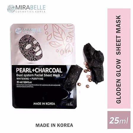 Mirabelle - Pearl + Charcoal - Sheet Mask