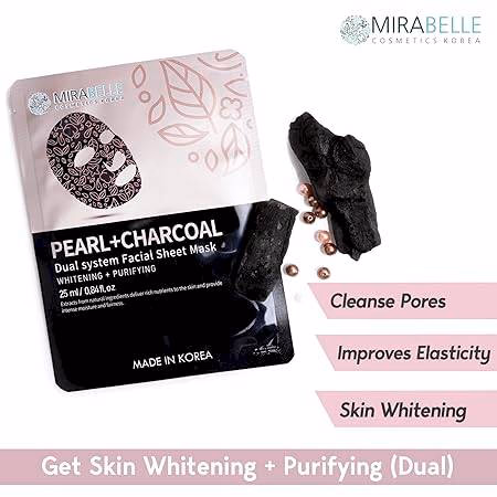 Mirabelle - Pearl + Charcoal - Sheet Mask
