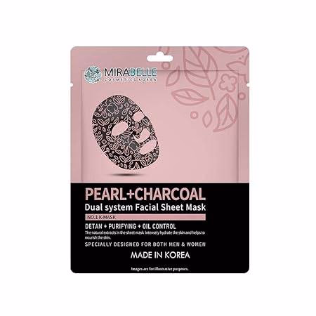 Mirabelle - Pearl + Charcoal - Sheet Mask