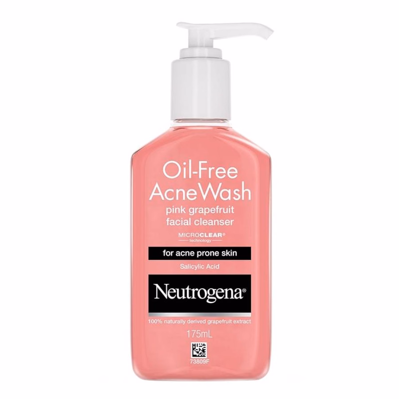 Neutrogena - Oil Free Acne Wash - PINK GRAPEFRUIT - FACIAL CLEANSER