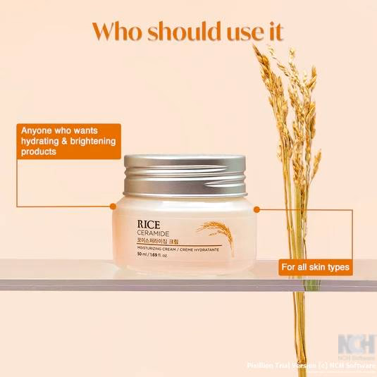 The Face Shop - Rice & Ceramide - Moisturizing Cream