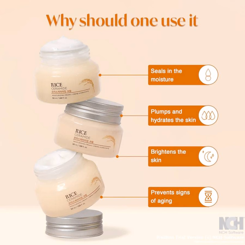 The Face Shop - Rice & Ceramide - Moisturizing Cream