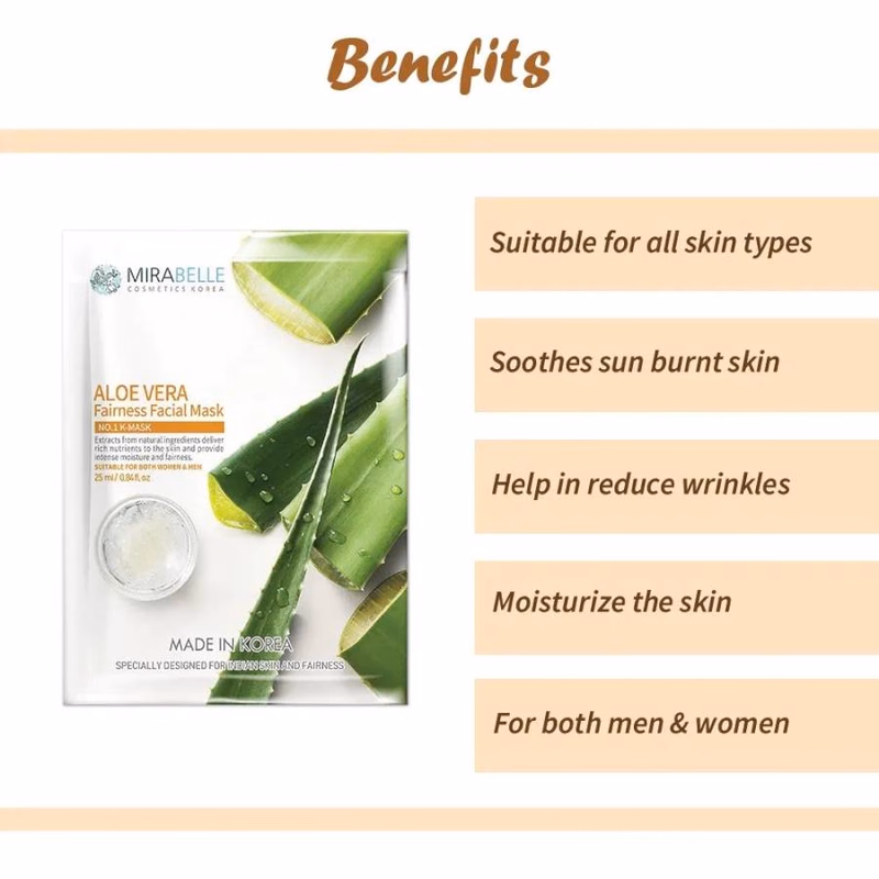 Mirabelle - Aloe Vera - Sheet Mask