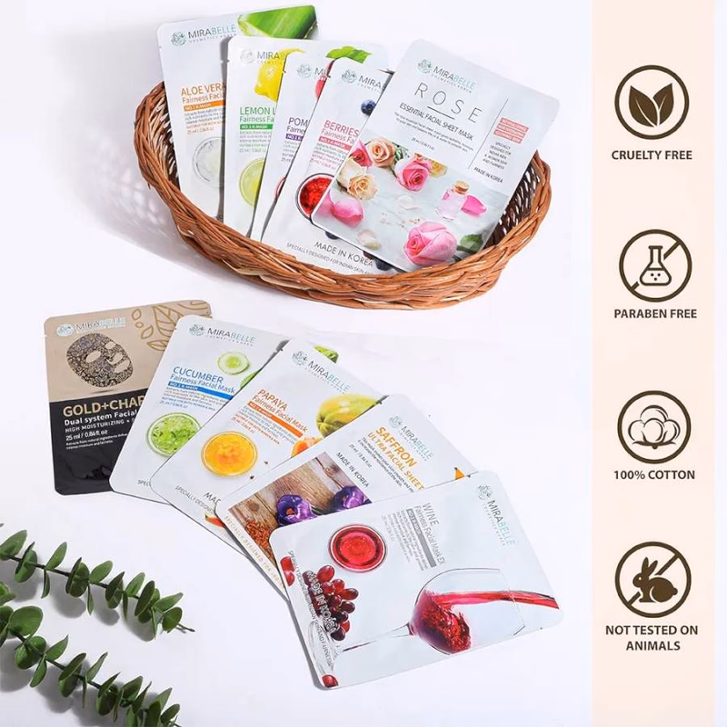 Mirabelle  - Turmeric - Facial Sheet Mask
