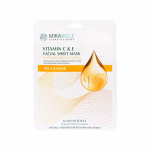MIRABELLE - VITAMIN C & E - Facial Sheet Mask