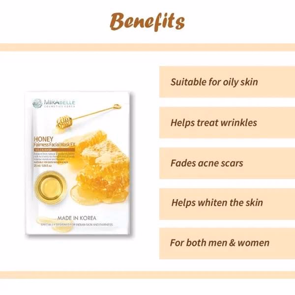 Mirabelle - Honey - Facial Sheet Mask