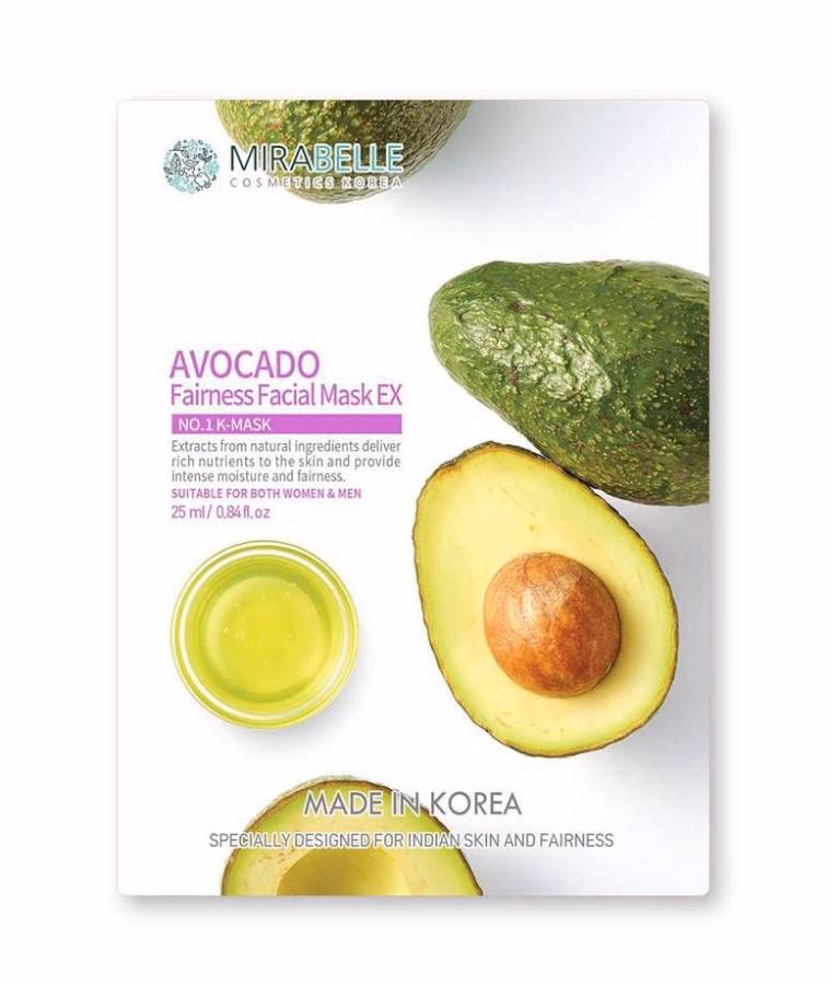 Mirabelle - Avocado - Facial Sheet Mask