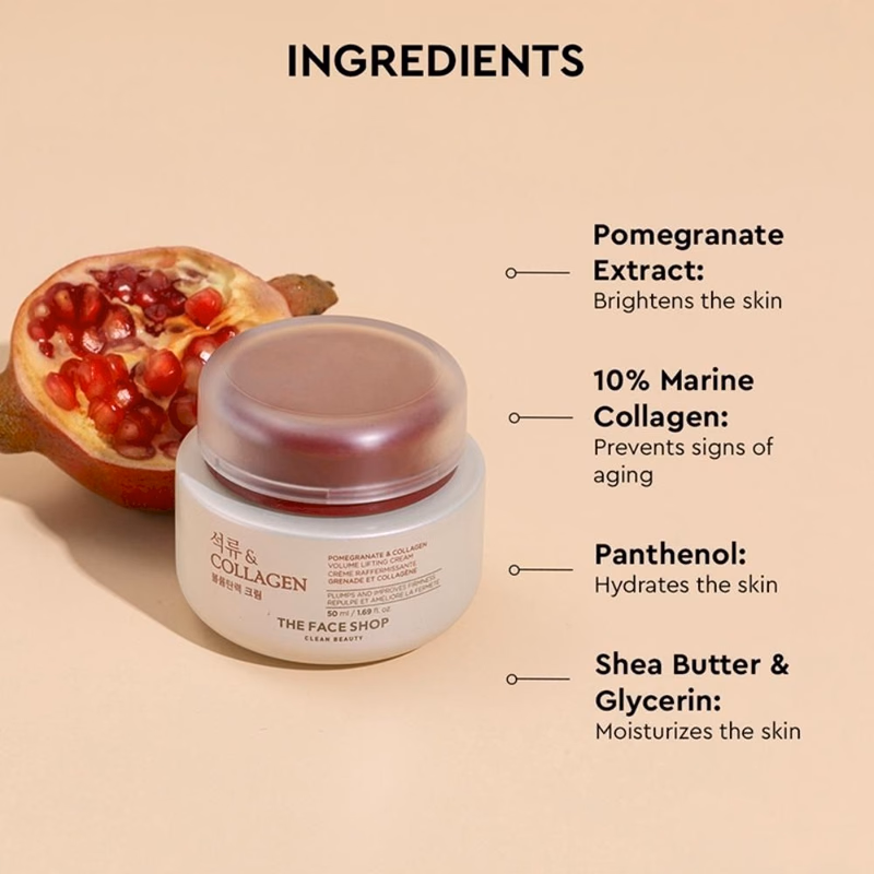 The Face Shop - Pomegranate and Collagen - Cream