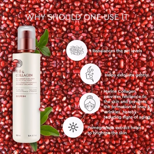 The Face Shop - Pomegranate And Collagen - Toner