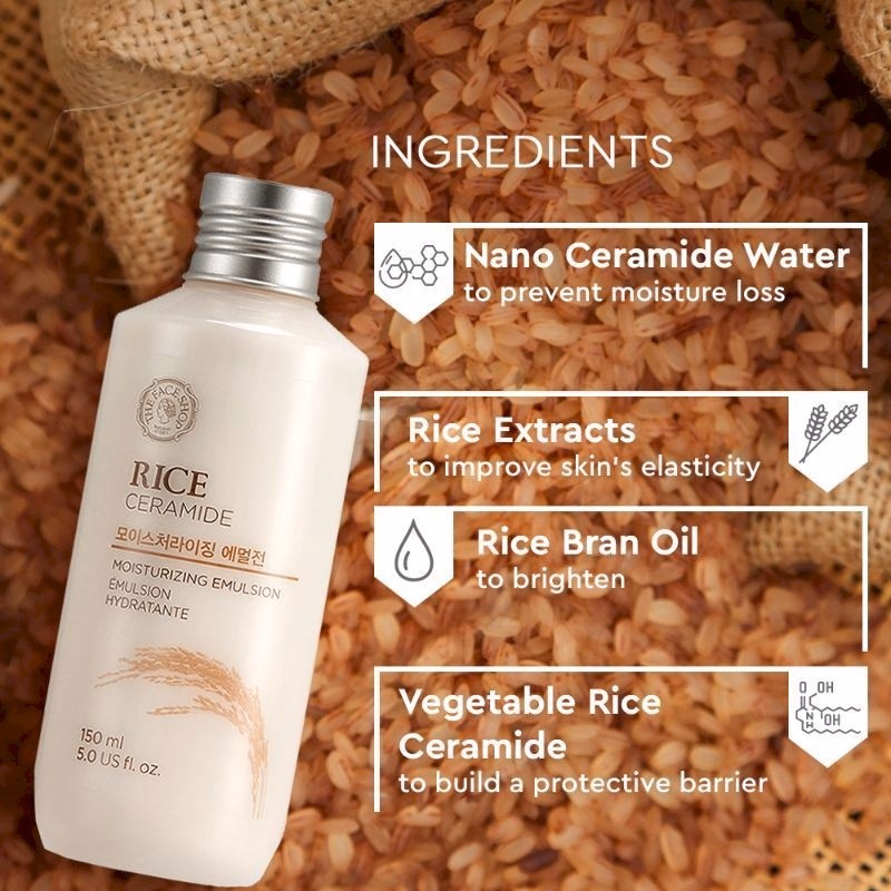 The Face Shop - Rice & Ceramide - Moisturizing Emulsion