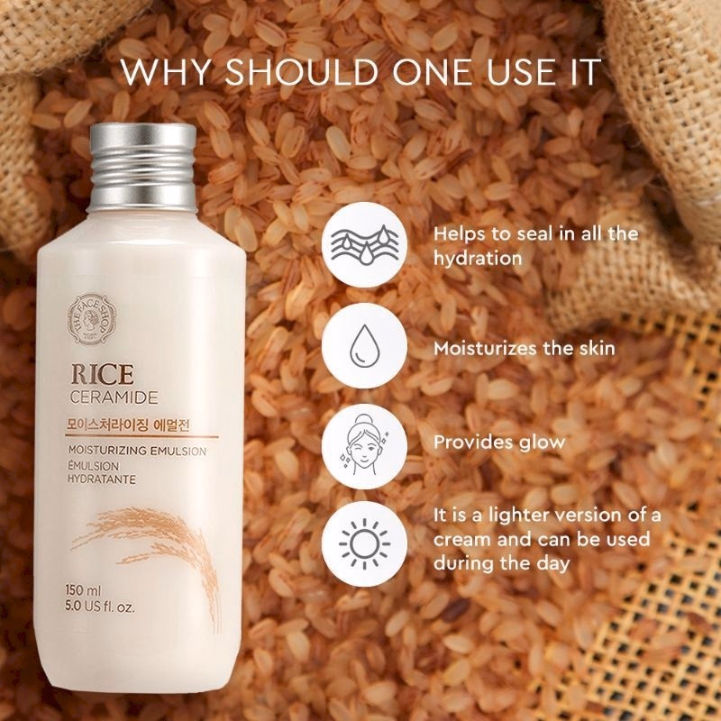 The Face Shop - Rice & Ceramide - Moisturizing Emulsion
