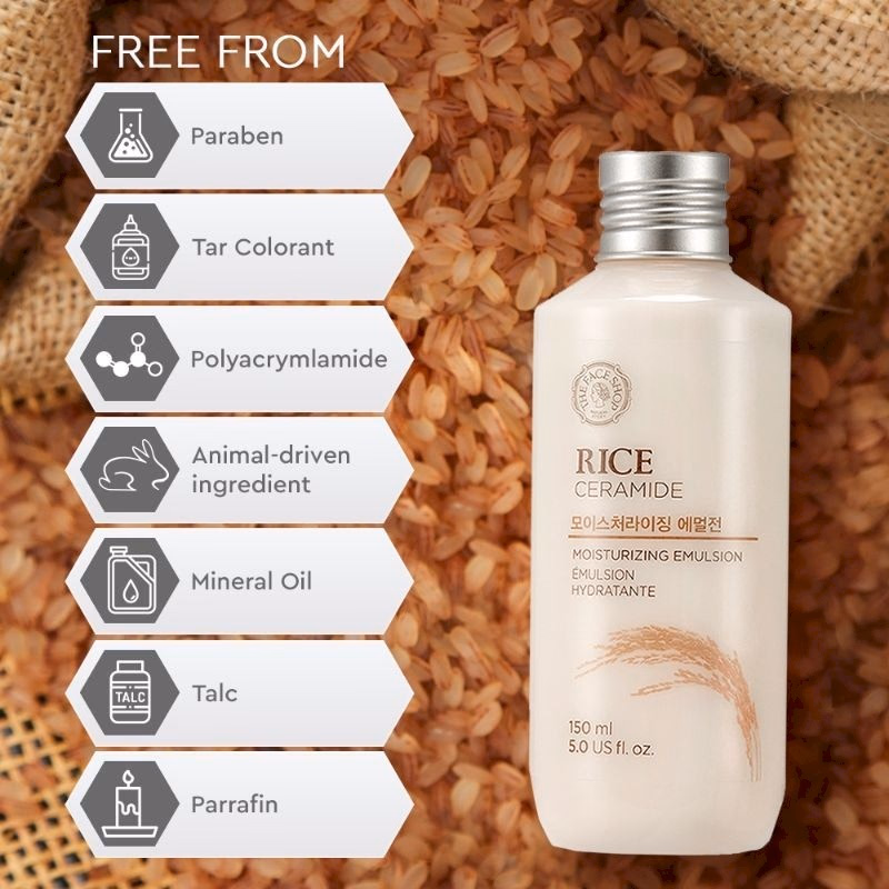 The Face Shop - Rice & Ceramide - Moisturizing Emulsion