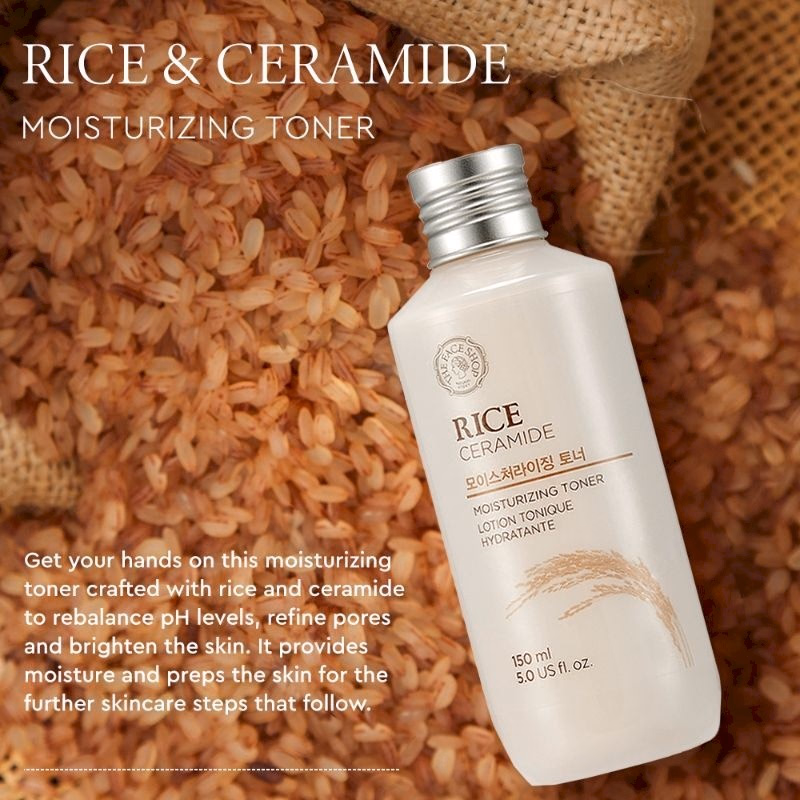 The Face Shop - Rice & Ceramide - Moisturizing Toner