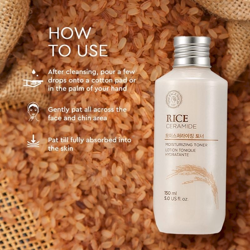 The Face Shop - Rice & Ceramide - Moisturizing Toner