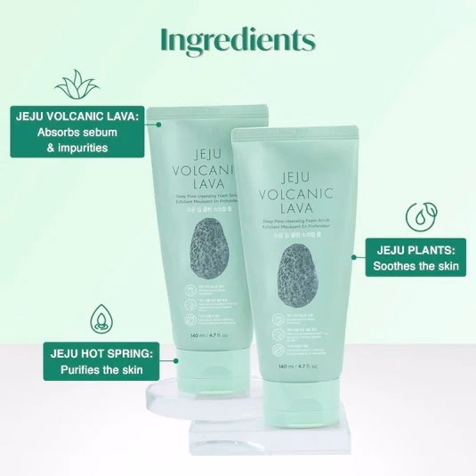 THE FACE SHOP - Jeju Volcanic Lava - Scrub Foam