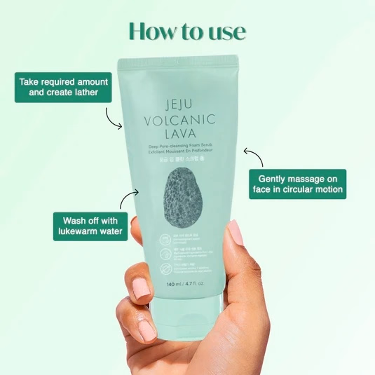 THE FACE SHOP - Jeju Volcanic Lava - Scrub Foam