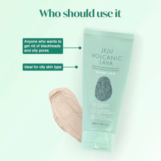 THE FACE SHOP - Jeju Volcanic Lava - Scrub Foam