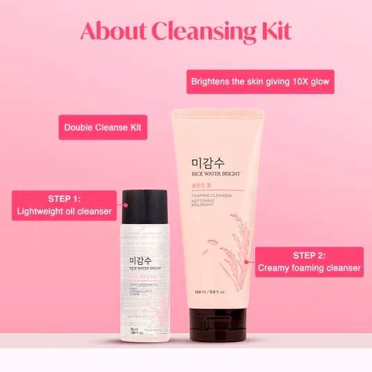 The Face Shop - 2 Step Rice Water Bright - Cleansing Kit