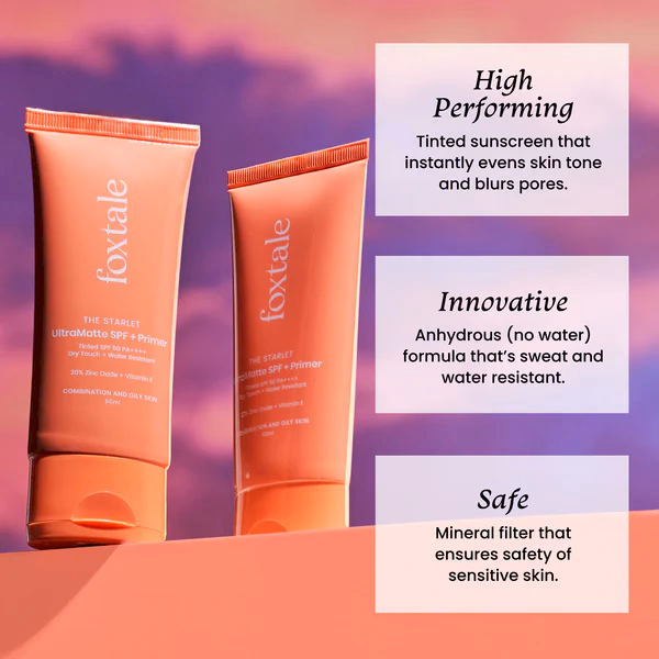 FOXTALE - ULTRA MATTE SPF 50 + PRIMER - Sunscreen