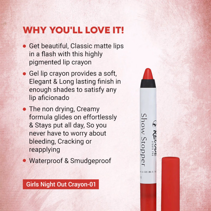 Recode - Matte Lip Crayon - 10 - SUMMER FEST
