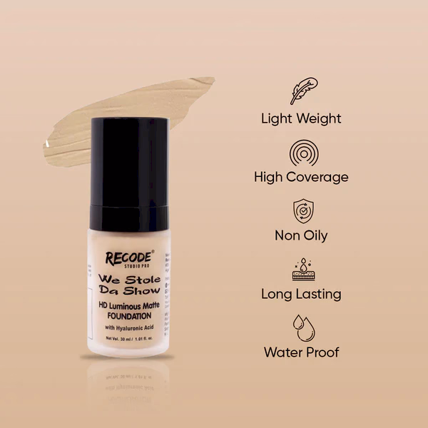 RECODE - 01 - HD Luminous Matte - Foundation