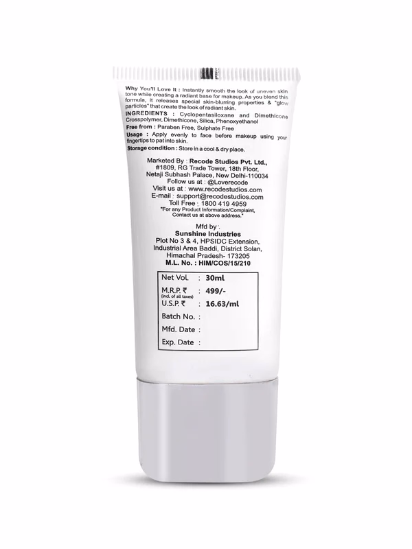 Recode - Radiant - Face Primer