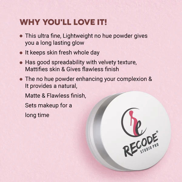 Recode - No-Hue Powder - Ace Of Base - Set & Forget Fine Matte Setting