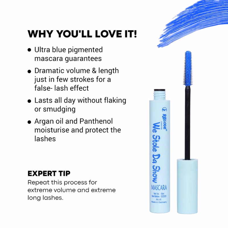 Recode - WE STOLE DA SHOW Mascara - Blue