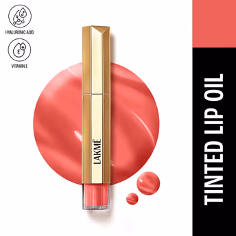 Lakme - 9to5 Overtime Shine Tinted Lip Oil - PINK BLOOM